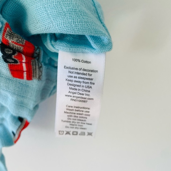 Angel dear firefighter short sleeve romper 3-6 month - Picture 3 of 3